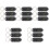 15Pcs Compact Black Plastic Key Ring Digital Watches for Study 5