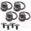 8Pcs Lightweight Black D Rings Rivets for Bag Crafting 2