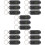 15Pcs Compact Black Plastic Key Ring Digital Watches for Study 10
