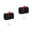 2Pcs Mini Metal Mailbox With Base Waterproof Iron Box Black 5