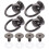8Pcs Lightweight Black D Rings Rivets for Bag Crafting 3