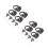 8Pcs Lightweight Black D Rings Rivets for Bag Crafting 8
