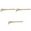 Unbranded 3pcs Bamboo Rake Sand Table Accessories Five Teeth Mini Rake 3