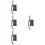 4Pcs Lighter Holders Dark Brown Alloy Compact Protective Bags 7