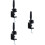 3Pcs Stable Mannequin Head Bracket Nail Practice Hand Holder Black 7
