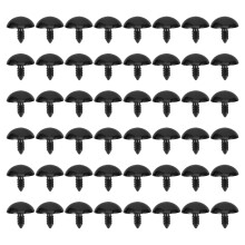 100pcs Plastic Doll Craft Eye Craft Crochet Eyes For Plushies Black
