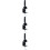 3Pcs Stable Mannequin Head Bracket Nail Practice Hand Holder Black 8