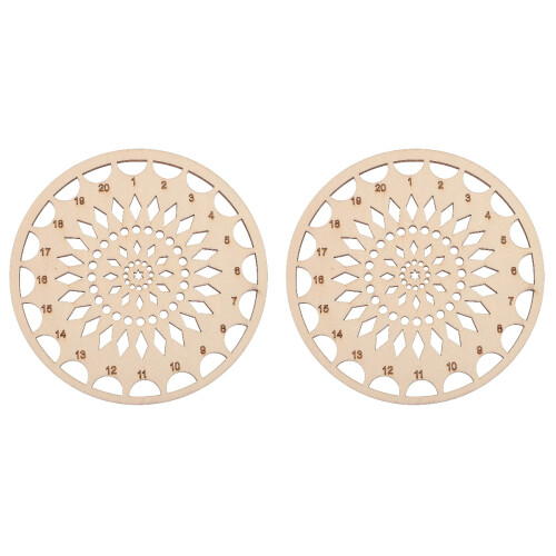 2 Pcs Wooden Wire Board Embroidery Thread Storage Trays Organizer 1