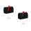 2Pcs Mini Metal Mailbox With Base Waterproof Iron Box Black 6