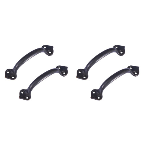 4Pcs Black Brass Door Knobs Heavy Use Pull Handles for Cabinet Drawer 1