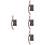4Pcs Lighter Holders Dark Brown Alloy Compact Protective Bags 6