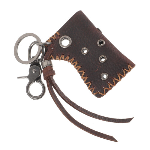 4Pcs Lighter Holders Dark Brown Alloy Compact Protective Bags 1