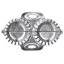 2Pcs Silver Dumplings Maker Mold Easy-Clean Dumpling Tool