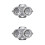 2Pcs Silver Dumplings Maker Mold Easy-Clean Dumpling Tool 5