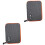 2Pcs Grey Cloth USB Cable Pouch Double-Layer Earphone Storage Bag 3
