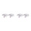 4Pcs Silver Metal Cufflinks Lightweight Durable Accessories for Men 3