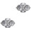 2Pcs Silver Dumplings Maker Mold Easy-Clean Dumpling Tool 3