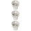 3Pcs Reflective Mirror Disco Balls Hanging Decorations for Home Garden 8