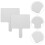 8St Lichtgewicht Witte Answer Paddles Met Antislip Handvat 9