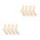 8 Pcs Adjustable Wooden Sock Blockers For Knitting And Display 6