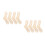 8 Pcs Adjustable Wooden Sock Blockers For Knitting And Display 5