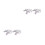4Pcs Silver Metal Cufflinks Lightweight Durable Accessories for Men 9