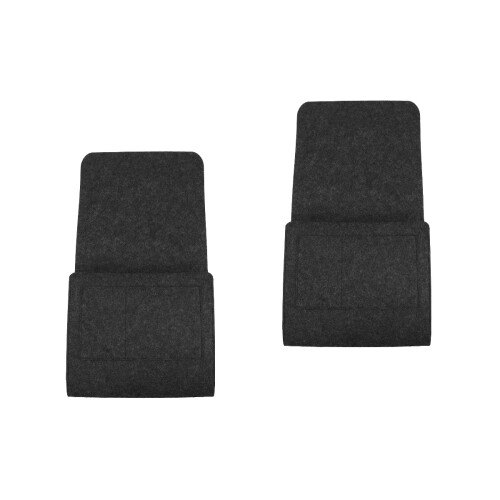 2 Pcs Felt Bedside Caddy Hanging Storage Bag For Home Dorm Organizer 2