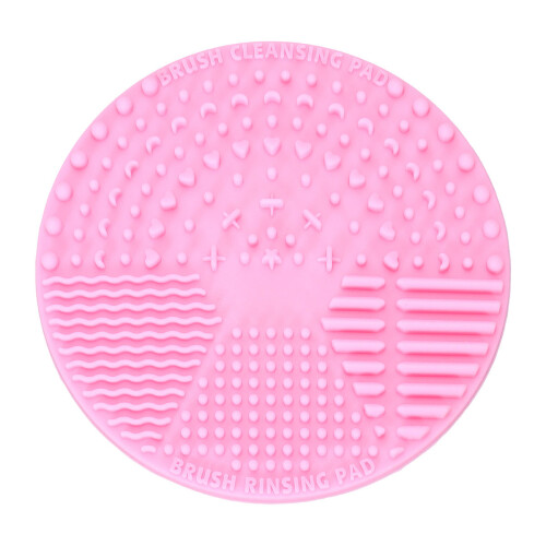 3St Roze Make-Upborstel Pads Van Silicone