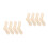 8 Pcs Adjustable Wooden Sock Blockers For Knitting And Display 4