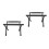 2Pcs Heavy-Duty Foldable Cooler Box Stand Black Aluminum Rack 4
