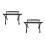 2Pcs Heavy-Duty Foldable Cooler Box Stand Black Aluminum Rack 5