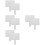 8St Lichtgewicht Witte Answer Paddles Met Antislip Handvat 6