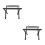 2Pcs Heavy-Duty Foldable Cooler Box Stand Black Aluminum Rack 7