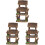 6 Stuks Mini Hars Haag Poort Versiering Bouwsel Model Diy 2