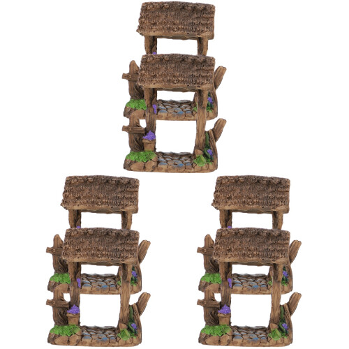 6 Stuks Mini Hars Haag Poort Versiering Bouwsel Model Diy 1