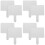8St Lichtgewicht Witte Answer Paddles Met Antislip Handvat 4