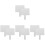 8St Lichtgewicht Witte Answer Paddles Met Antislip Handvat 2