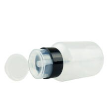 210Ml Lockable Nail Polish Remover Bottle Plastic Pump Dispenser