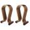2pcs Headphone Display Hanger Walnut Headset 2