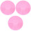3St Roze Make-Upborstel Pads Van Silicone 3