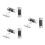 3Pcs Creative Dumbbell Design Cufflinks For Men Black 4