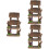 6 Stuks Mini Hars Haag Poort Versiering Bouwsel Model Diy 3
