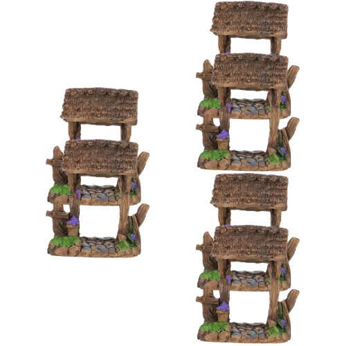 6 Stuks Mini Hars Haag Poort Versiering Bouwsel Model Diy 2