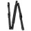 2Pcs Heavy-Duty Foldable Cooler Box Stand Black Aluminum Rack 3