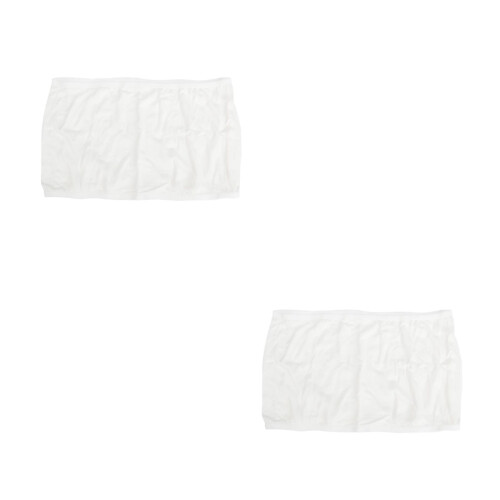 2St Vrouwen Elastisch Wit Bandeau Tube Top Strapless Padding 1