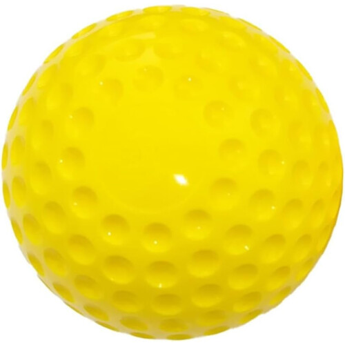 Dimpled Baseballs for Pitching Machines 9 Inch Bright Yellow Polyurethane Training Balls 2