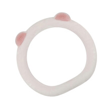 (Diameter 38cm, D Shape White) Fuzzy Steering Wheel Cover 15inch Warm Winter Soft Anti Slip Car Accessories D Shape White Pink