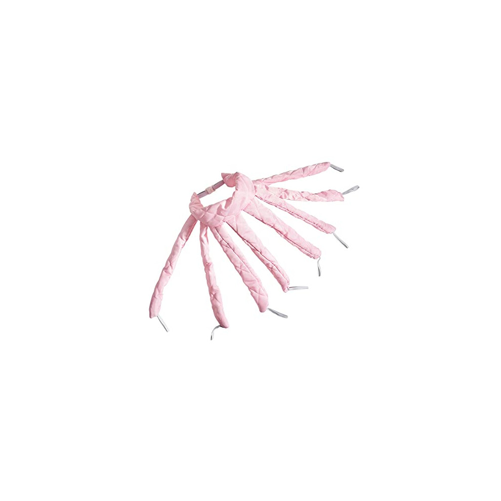 Pink Heatless Octopus Curling Headband For Overnight Curls, No Heat Hair Curlers For Long And Short Hair