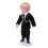 Miniature Boy Doll 1:12 Scale Ceramic Cloth Movable Joints Toy 1