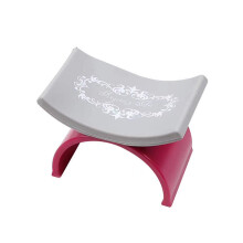 Nail Arm Rest Pillow with Ergonomic Curved Design, Waterproof Silicone Hand Support for Manicure (Red)